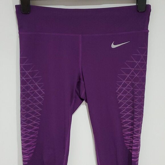 𝅺nike medium purple Dri-fit athletic leggings - Picture 2 of 7